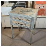 DECOUPAGE SEWING / SIDE TABLE