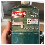 GROUP COLEMAN PROPANE BOTTLES