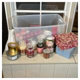 LARGE COLLECTION UNUSED CANDLES