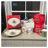 SPODE, LIBBEY, & OTHER CHRISTMAS ITEMS