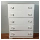 WHITE PAINTED CHEST OF DRAWERS