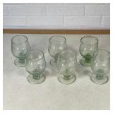 (18pc) SET BLOWN GLASS GOBLETS