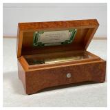 SWISS BURLWOOD MUSIC BOX