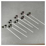 (8pc) SET CHRISTMAS BELL SWIZZLE STICKS