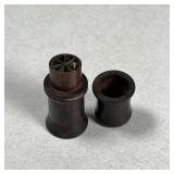 TURNED WOOD NEEDLE HOLDER