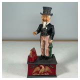 UNCLE SAM ARTICULATING COIN BANK