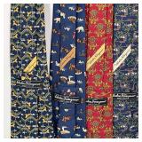 (4pc) SALVATORE FERRAGAMO TIES