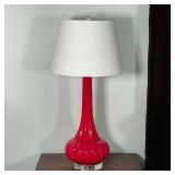 BLOWN GLASS & ACRYLIC TABLE LAMP