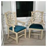 PAIR ARHAUS PAINTED ARMCHAIRS