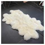 CRATE & BARREL SHEEPSKIN RUG