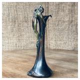 ART NOUVEAU BRONZE LILY VASE