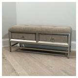 SILVERED LOW BENCH