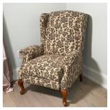 FANTASTIC TEXTURED UPHOLSTERY WING CHAIR
