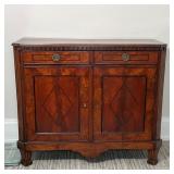 ANTIQUE LINE INLAY ENGLISH CABINET