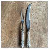 WHITING STERLING CARVING SET
