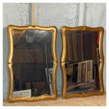 PAIR GILT FRAME MIRRORS