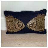 JONATHAN ADLER KISSING FISH PILLOW