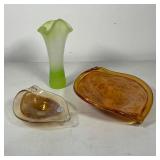 (3pc) COLORFUL DECORATIVE GLASS