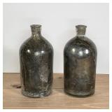 MERCURY GLASS STYLE DECORATIVE JARS