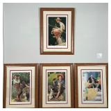 FRAMED NORMAL ROCKWELL / COCA COLA POSTERS