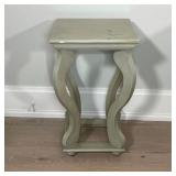 GREEN PAINTED SIDE TABLE
