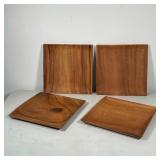 (4pc) WOODEN DISHES