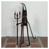 OUTSIDER ART METAL DEVIL FIGURE