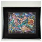 RUSSIAN ARTIST COLORFUL MIXED MEDIA