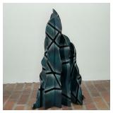 PAINTED CERAMIC SLAB SCULPTURE