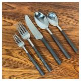 HAND MADE STEEL FLATWARE SERVICE