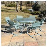 BROWN JORDAN PATIO TABLE & CHAIRS