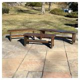 (3pc) PRESSURE TREATED POOL BENCHES