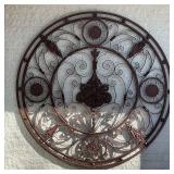 PAINTED IRON WALL PLAQUE