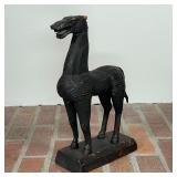 JAPANESE CARVED WOODEN HORSE