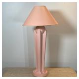 CONTEMPORARY PINK CERAMIC LAMP