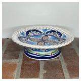 SPANISH MAJOLICA COMPOTE