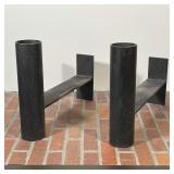 CONTEMPORARY WELDED ANDIRONS