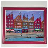 NORWEIGIAN TOWNSCAPE PAINTING
