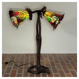 REPRODUCTION STAINED GLASS LAMP
