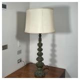 PERSIAN / INDIAN BRONZE COLUMN LAMP