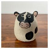 PAPIER MACHE COW FIGURE