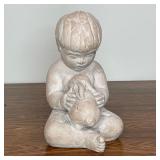 BOY WITH BUNNY COMPOSITION SCULPTURE