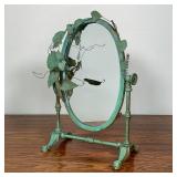 MIXED METAL MINIATURE VANITY MIRROR