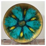 PAINTED ENAMELED ART BOWL