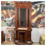 ANTIQUE OAK HALL TREE