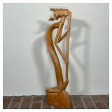 CARVED NATIVE AMERICAN MUSICIAN