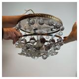 GLASS FLOWER DROP CHANDELIER