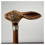 "JACK RABBIT" ANTIQUE CANE