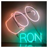 VINTAGE "RON" NEON SIGN