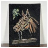 FELT HORSE PAINTING